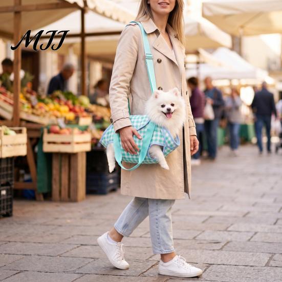 Pet Carrier for Small Pets Crossbody Carrier, Dog Sling with Four Leg Holes, Breathable Portable Handbag Adjustable Strap Dogs Cats Lightweight
