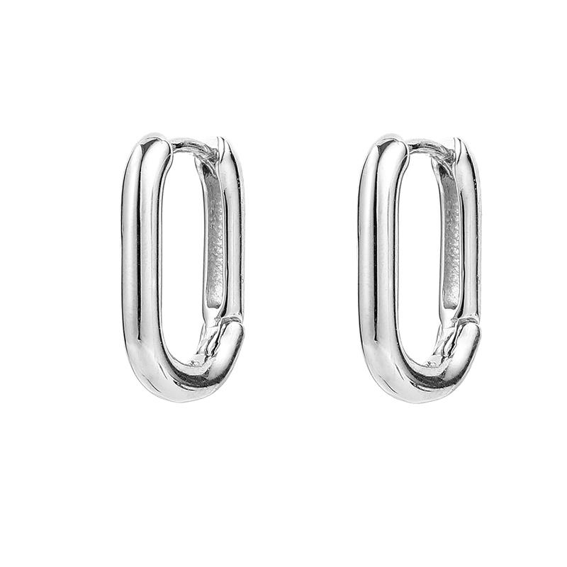 

ANENJERY женские модные украшения сердце круг обручи серьги женские минималистичные хип-хоп пряжки для ушей