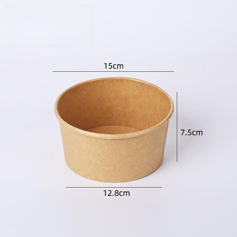 Disposable Kraft Paper Round Food Containers