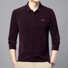 Autumn Long Sleeve Polo Shirt Men's Lapel Collar Casual Fashion Versatile T-Shirt Middle-Aged & Young Top