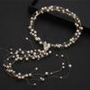 Imitation Pearl Fairy Hair Band Handmade Bridal Headdress Elegant Pearl Headdress  Hair Accessories
