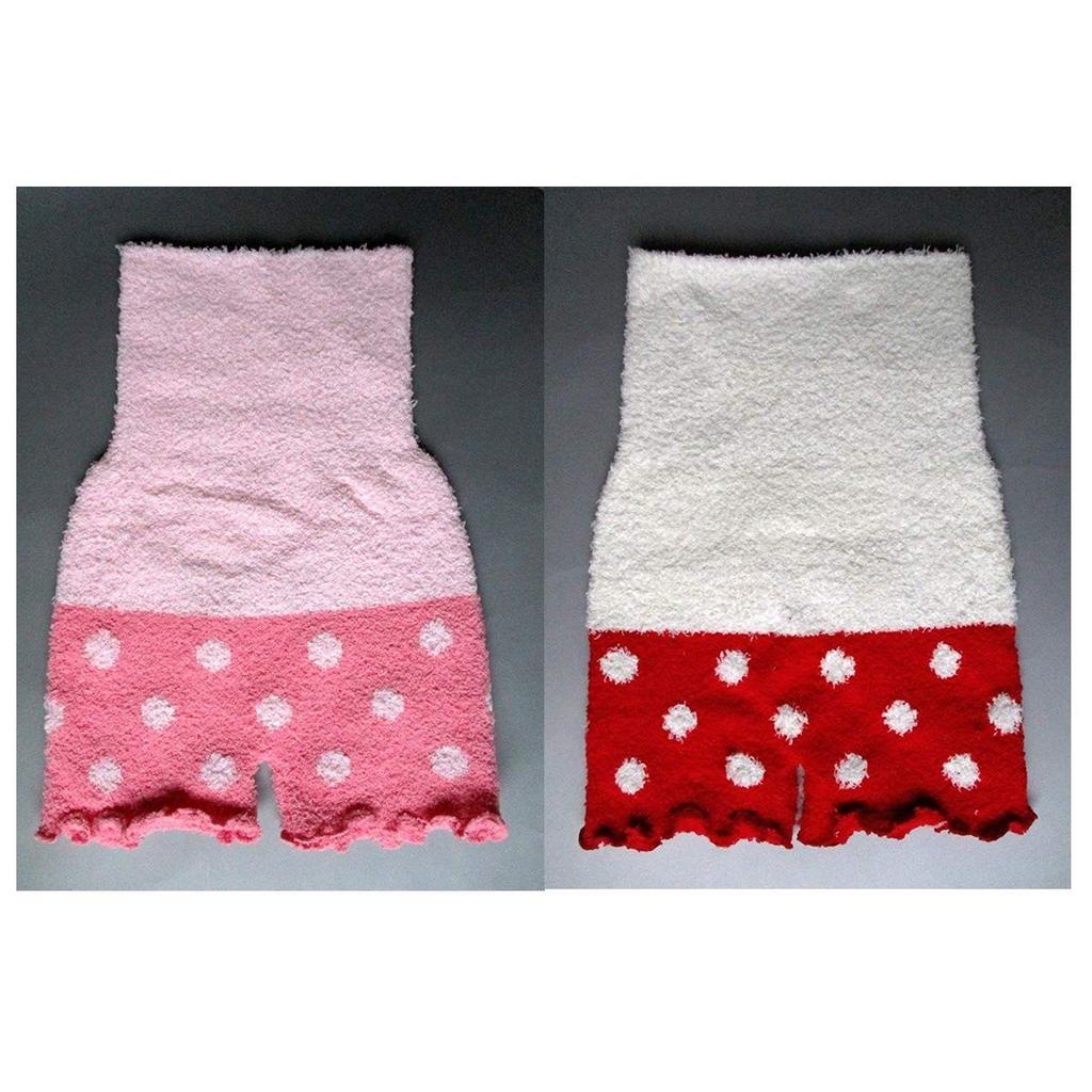 Warm, Fluffy, Fluffy Pants for Women, Set of Two, with Belly Warmer for Cold Weather Protection (rabbit and Panda Designs)