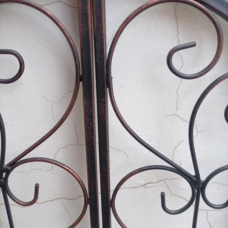 Romantisch Metalen Wanddecoratie Vintage Nepraam Frame Kunst Met Gebogen Ontwerp Voor Slaapkamer Tuinen Decoratie