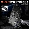 For iPhone 16 Case Compatible with MagSafe Military Protection PC+TPU Kickstand Phone Cover