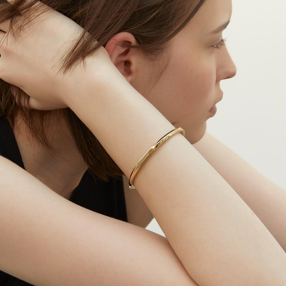 Lunne Silver 925 Solid Edge Bangle Bracelet #Lsb18