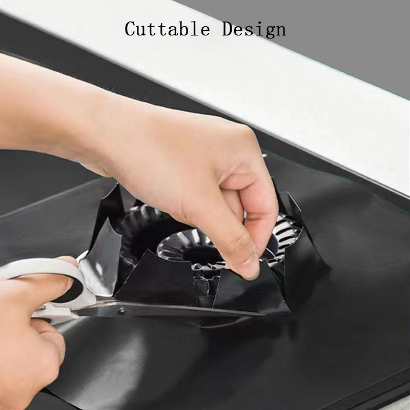 1~5 Holes Gas Stove Pad Protective Cover Anti-dirty Non-stick Pad Reusable Stovetop Scratch Protector Pads Kitchen Parts