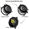 Glass+Case for Samsung Galaxy watch active 2 44mm 40mm All-Around cover bumper+Screen Protector film correa active2 44 mm 40 mm