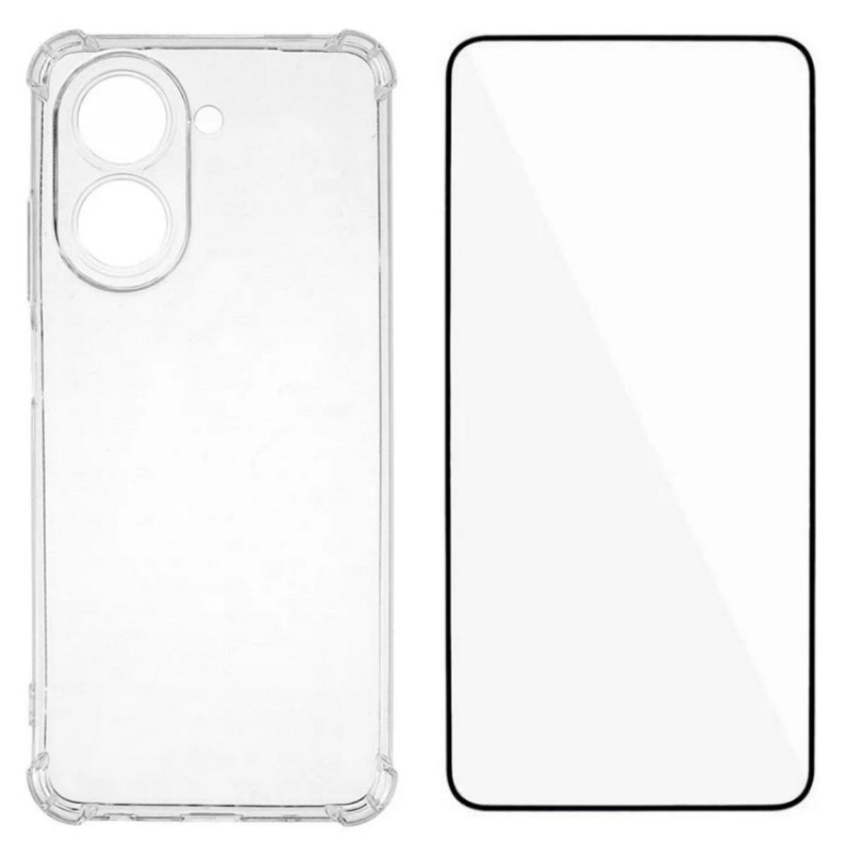 

Для Xiaomi Redmi A5 4G (171,7*77,8*8,3 мм) ТПУ чехол WANLONFENG WL3 Series 1,5 мм Чехол для телефона с пленкой из закаленного стекла Transparent