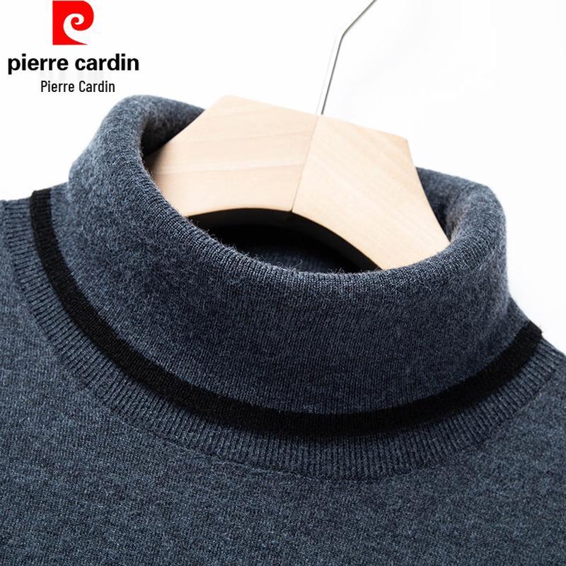 Pierre Cardin Men's Lambswool Blend High-Neck Pullover Sweater
