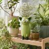 Lifelike Cat Figurine Quirky Vase, Cute Resin Flower Holder for Desk Shelf, Mini Planter Dried Flowers, Creative Home Decor Ornament,