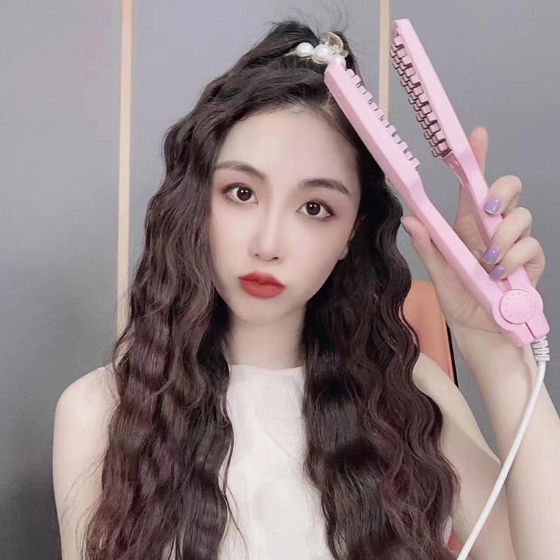 3D Gitter Haarkräusler Volumengeber Keramik Professionell Haar Fluffig Wellen Lockenstab Glätteisen Mais Haarschiene Dauerwelle 4 Temperaturen