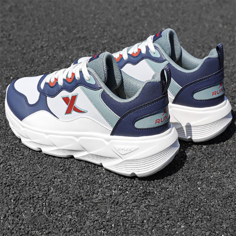 Xtep Fashion Versatile Comfortable Shock Absorbing Wear Resistant Support Low Top Casual Running Shoes Men sneaker 875319110057-2