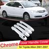 For Toyota Allion Premio T240 2001 2002 2003 2004 2005 2006 2007 Chrome Door Handle Cover Trim Catch Cap Car Styling Accessories