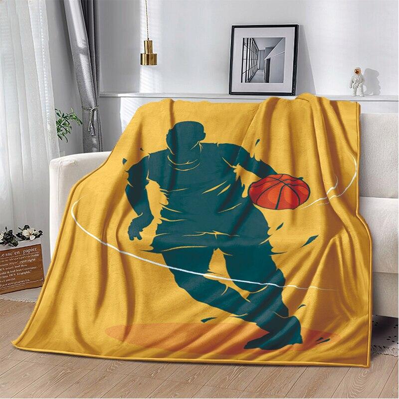 Fashion Basketball Blanket Custom Lightweight Thermal Insulation Blanket Sofa Blanket Bed Office  Blankets for Beds