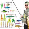 2024 Christmas Advent Calendar Countdown Calendar 24 Days Fishing Lure Set Bait Suitable for Christmas Gifts for Fishermen