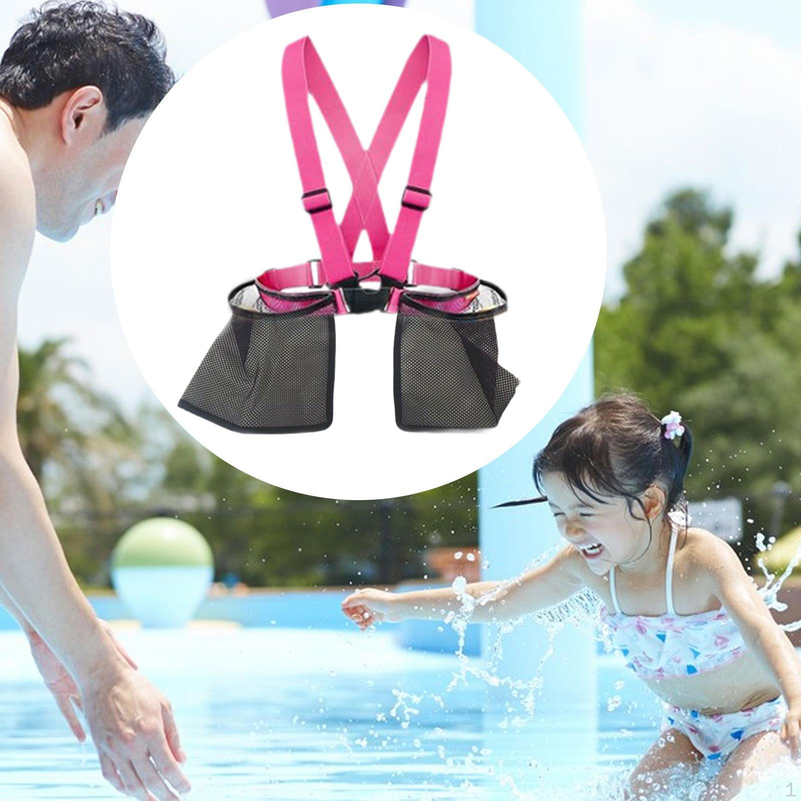 

Ремни для бассейна, органайзер для хранения воздушных шаров и пляжных игрушек розовый