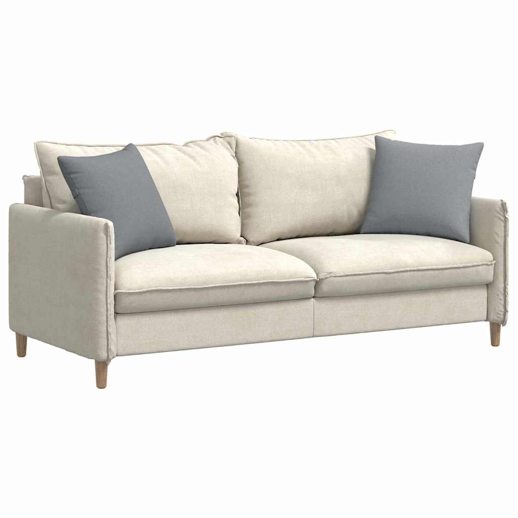 Sofa Cushions 2 pcs Light Grey 45 x 45 cm Fabric