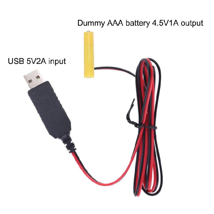 Battery Eliminators USB 5V Replace 3x 1.5V LR03 AAA Dummy Battery Power Cable