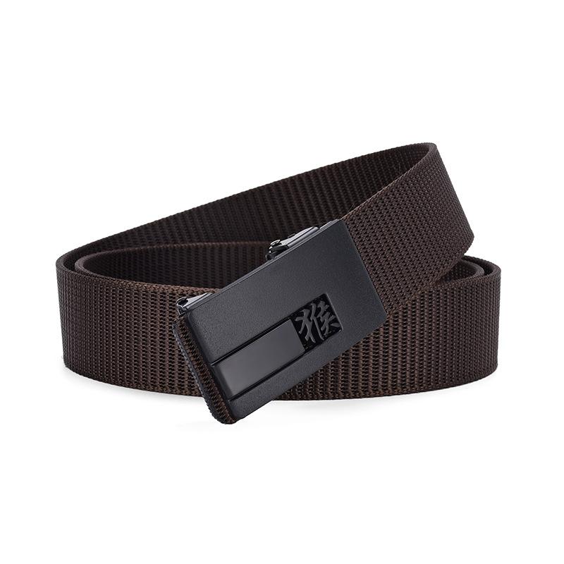 Zodiac Toothless Canvas Belt Simple Automatic Buckle Imitation Nylon Belt Casual Men'S Belt