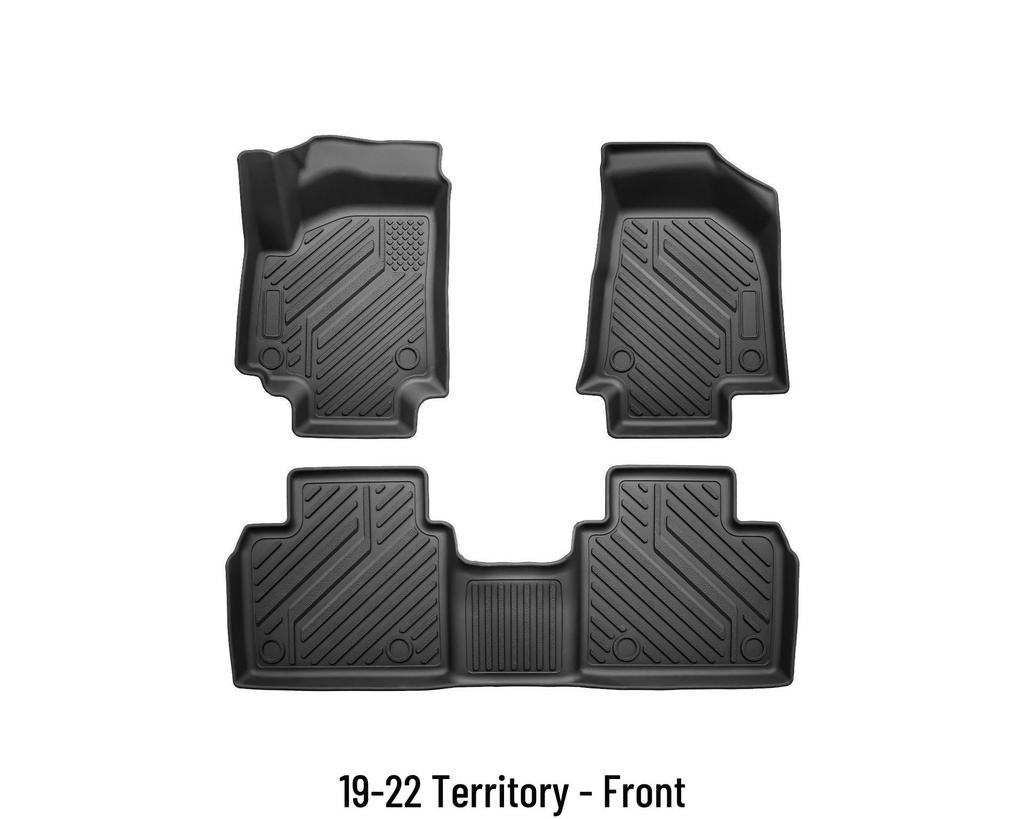 Territory 19-22mm 3D High-Edge TPE Floor Mats for Interior Upgrade