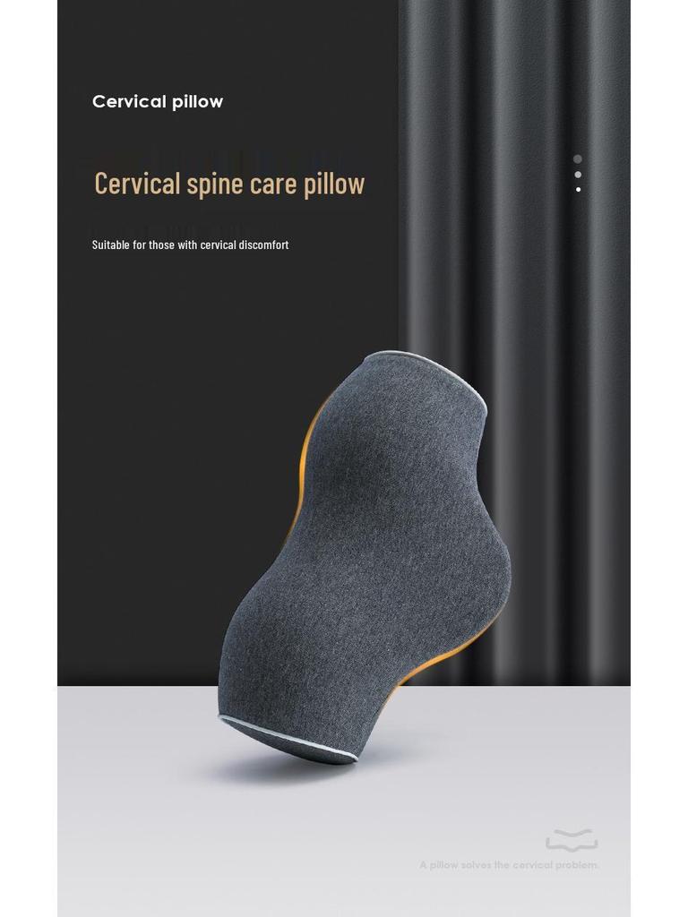 Cervical Traction Neck Massage Pillow with Memory Foam and Hot Compress