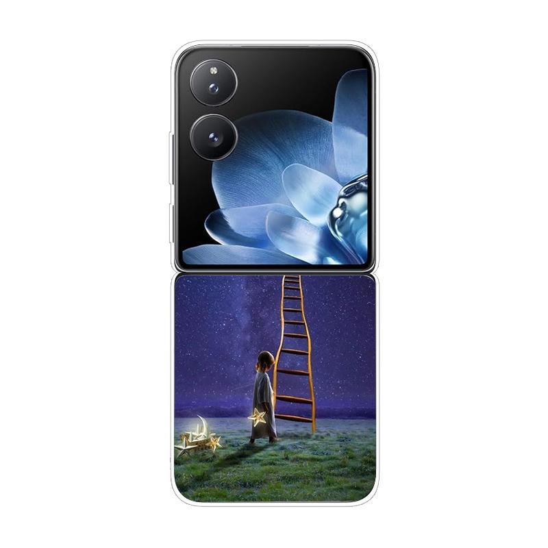 Hard PC Cover For Xiaomi Mix Flip ShockProof Phone Case For Mi Mix Flip 5G Ultra-Thin Back Clear MixFlip Shell Cover Coque Funda