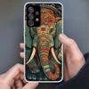 Elephant Mandala Aztec Phone Case For Samsung Galaxy A17 A16 A56 A15 A55 A14 A54 A13 A53 A36 A35 A34 A33 A26 A25 A24 A23 A05S A0