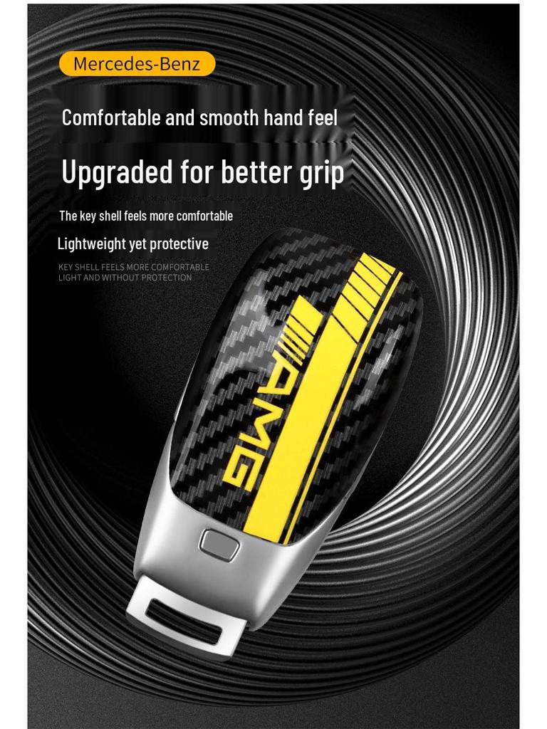 Ανταλλακτικό Πίσω Κάλυμμα σε Στυλ AMG για Κλειδί Mercedes - Συμβατό με E-Class, C-Class, GLC-Class, A-Class, GLE