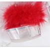 Women Summer 14cm High Heels 4cm Platform Slides Crystal Mules Lady Transparent Fur Slippers Extreme Clear Heels Sexy Shoes