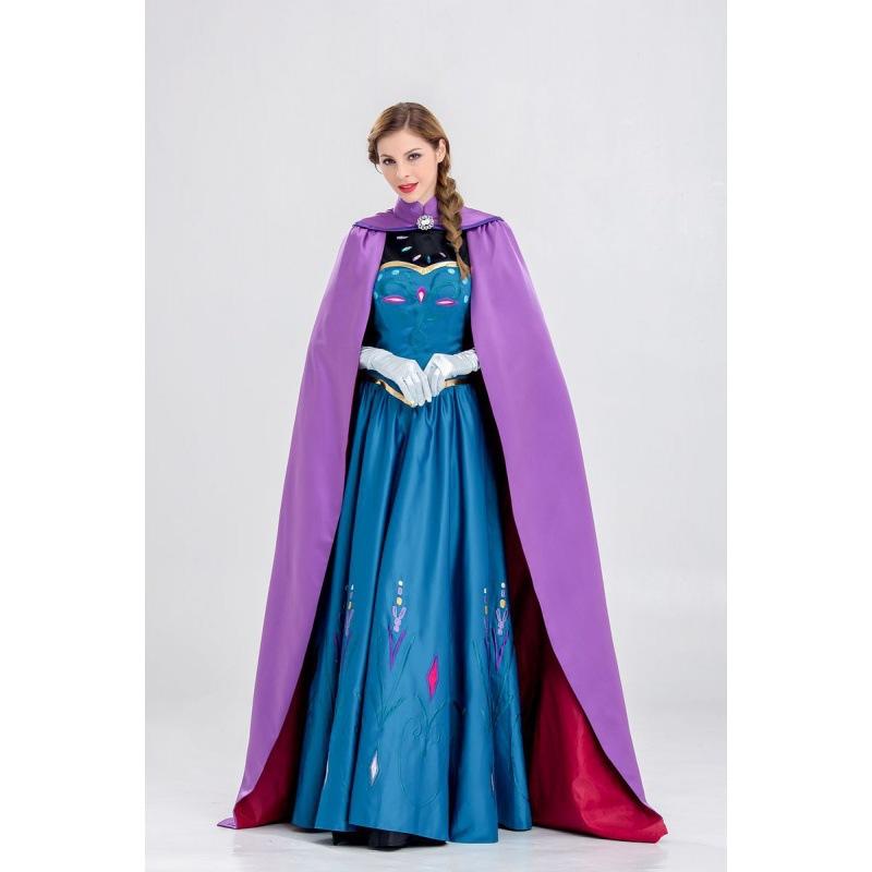 

Rozen Elsa EA Ice Queen Bar Mitzvah Halloween Costume Anna Princess Dress Costume S