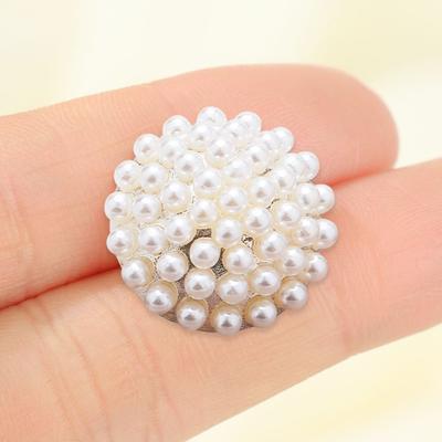 5pcs New 20mm Pearl Clothing Buttons Ornaments DIY Needlework Multipurpose Handmade Sewing Button Sewing Accessories