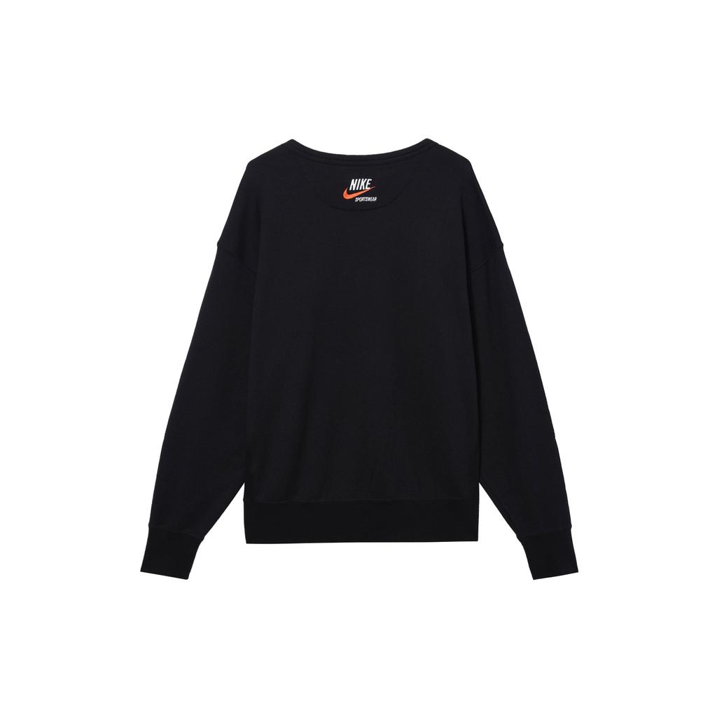 Nike Logo Print Pullover Hoodie Men Tops Black DX0026-010