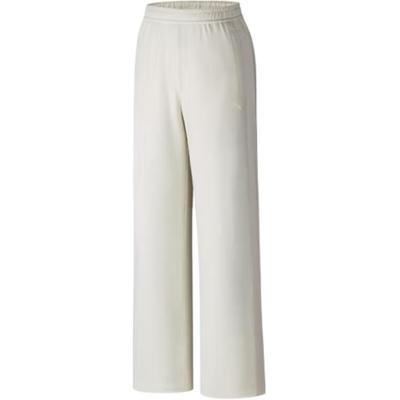 Seria Life Culoare Solidă Talie Medie Șnur Respirabil Versatil Largi Casual Pantaloni Femei pantaloni de stat 162538308-1