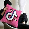 TTikToks Logo Decorative Room Aesthetics Pillow Case Home Decor Bedroom Sofa Bed Couch Pillow Cover x