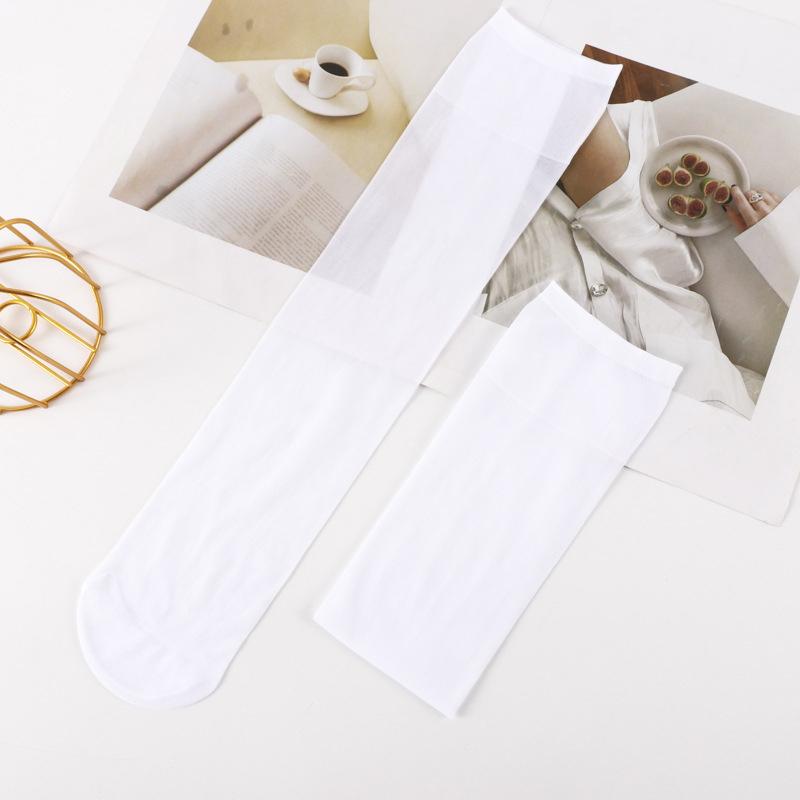 Breathable, Sexy Knee-High Durable Mid-Calf Socks Jk Style Thin Socks