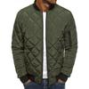 Men’s Short Quilted Stand Collar Cotton Jacket