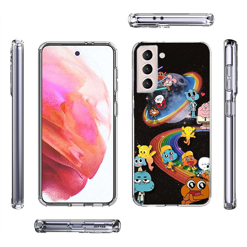 Cartoon The Amazing World of Gumball Phone Case For Samsung Galaxy S25 Edge S24 S23 FE S21 S20 S10 Plus S22 S26 Ultra Cover Clea