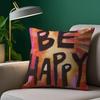 Fashion Colorful Letter Pillow Case Plush Fabric Soft Pillowcase Double Sided Print Sofa Cushion Cover Throw