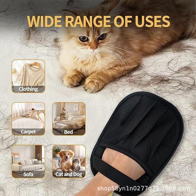 Five Finger Pet Electrostatic Gloves Cat Dog Hair Remover Brush Sticky Hair Cleaner Cleaning Tool