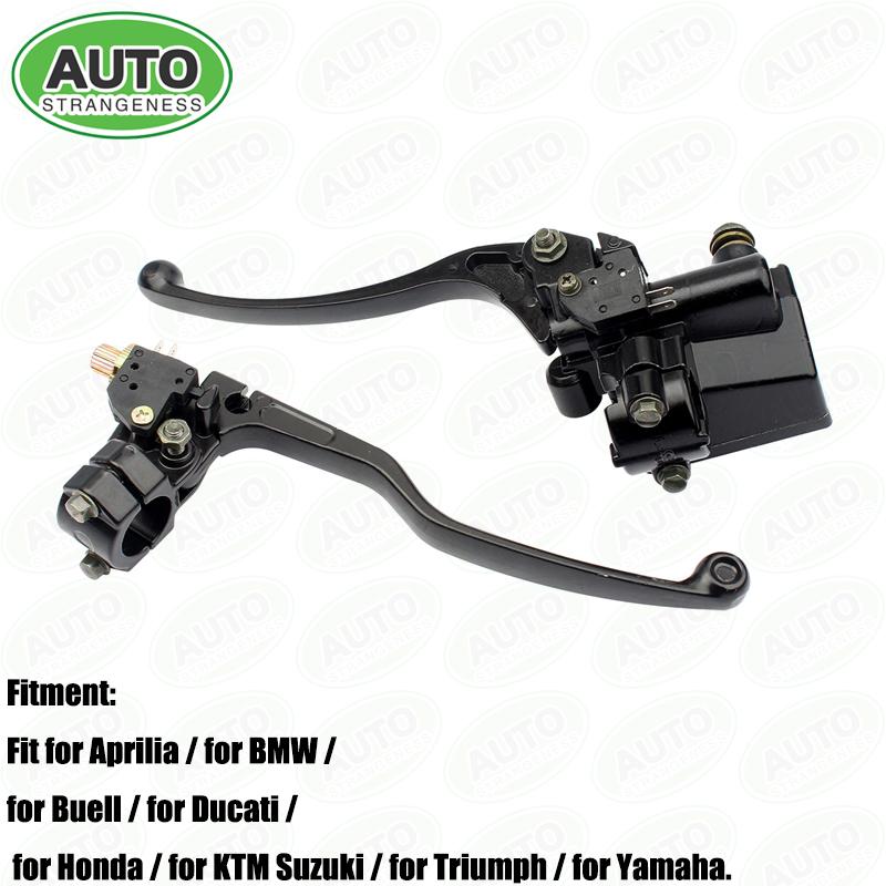 FOR CBT HONDA TRX 200/2 50/300/400/450/700 Front Brake Caliper Left Clutch Lever Pair 7/8" Handlebar Master Cylinder Hydraulic