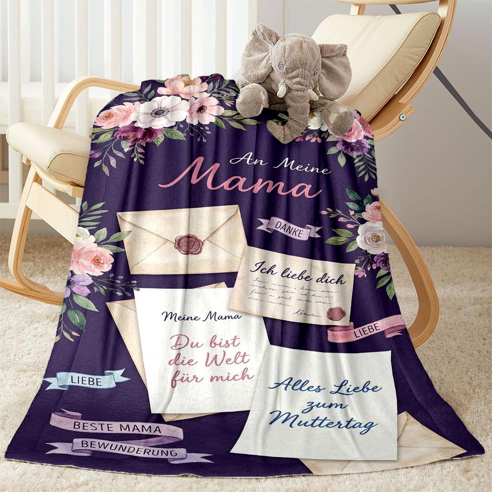 Mother's Love And Inspiration Blanket Suitable for sofas,travel, living rooms also a good gift for friends and family Suitable for all seasons.