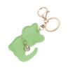 Tonecraft Cat Key Holder, Simple, Orthodox, Bag Charm, Popular, Stylish, Cute, Cat, PU Leather, Squishy, Green (light Green)