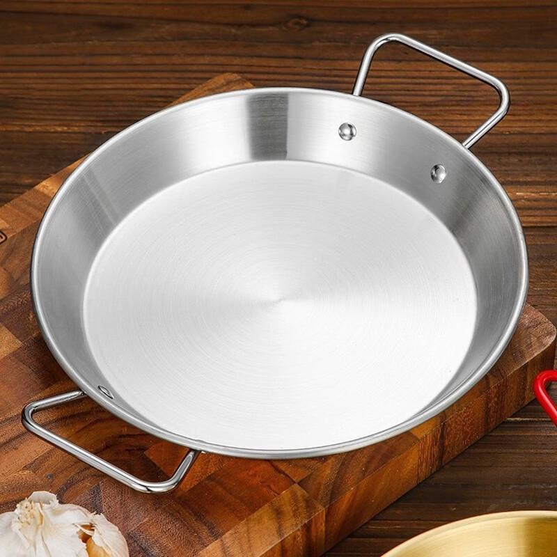 Lijia Stainless Steel Double-Handle Serving Tray