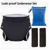 Reusable Cotton Incontinence Pants Adults With Side Snap Leak-Proof Washable Underwear Elderly