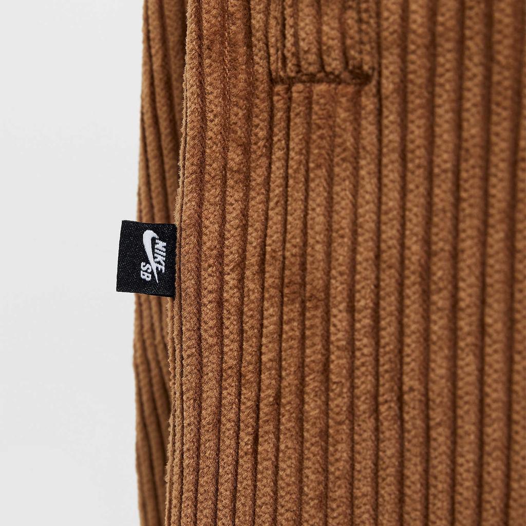 Nike SB Solid Outdoor Mid-Waist Drawstring Cuffed Casual Pants Unisex Bottoms Light-British-Brown Deep-Sea-Blue FV7396-281