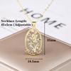 Hot Sale Sparkling Romantic Pendant Mother's Day Birthday Party Mom Letter Necklace Gold Plated Inlaid Zircon Charms Gift