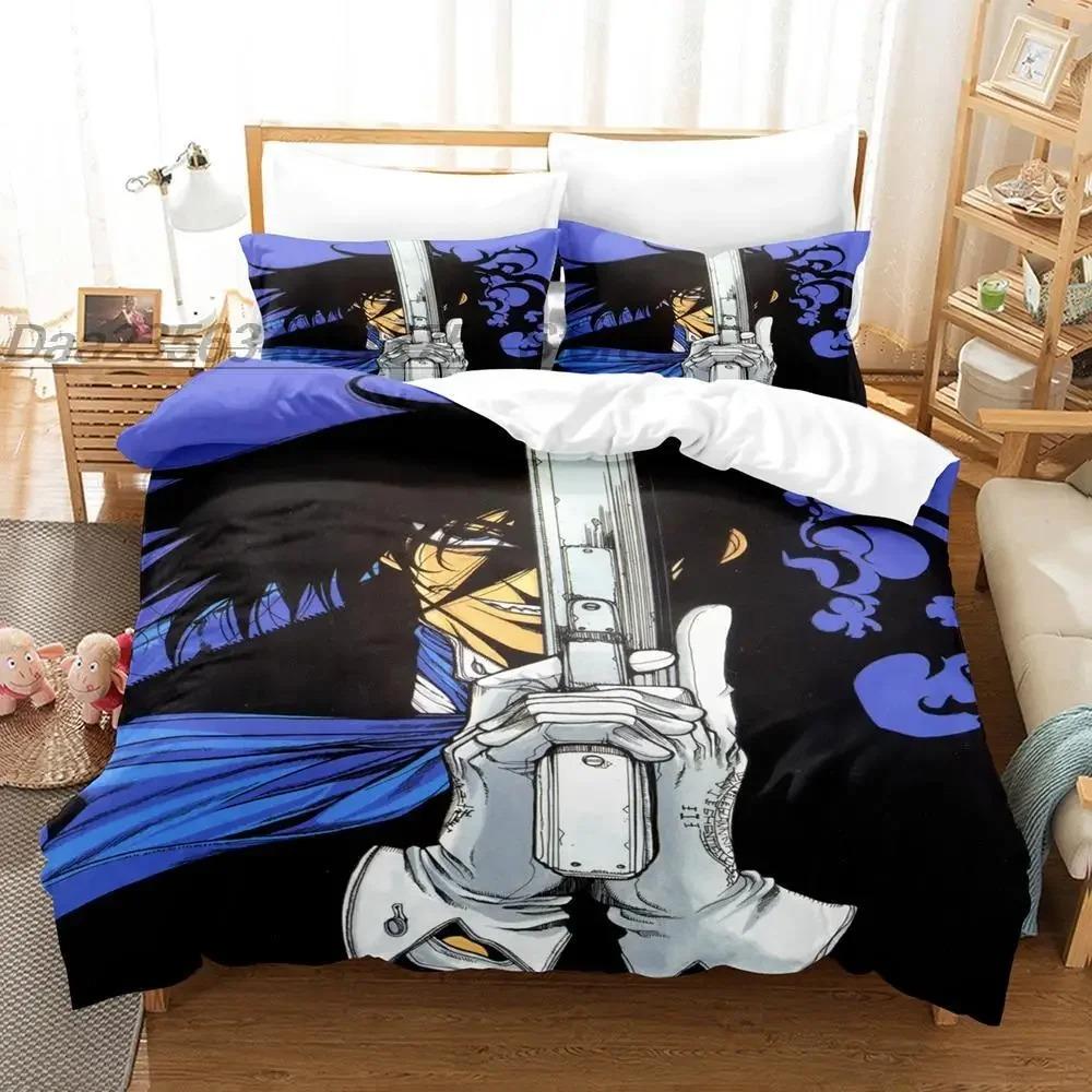 Hellsing Bedding Set Single Twin Full Queen King Size Bed Set Aldult Kid Bedroom Duvetcover Sets 3D Print Anime  Bedding Set