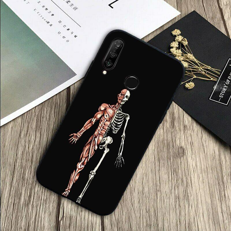 Skeleton Art For Huawei Nova 8i 11i 12i 12s 9 10 SE Y60 Y70 Y90 Y72 Y73 Y61 Y91 P60 Pro P30 P40 Lite Case