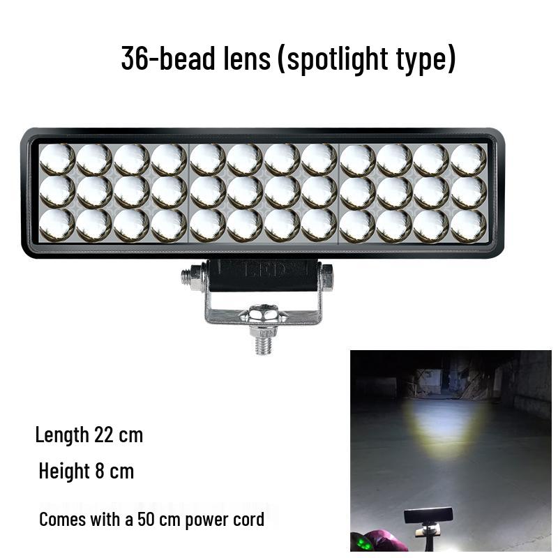 Super Bright LED Headlights for Electric Vehicles & Motorcycles, High/Low Beam, 12V