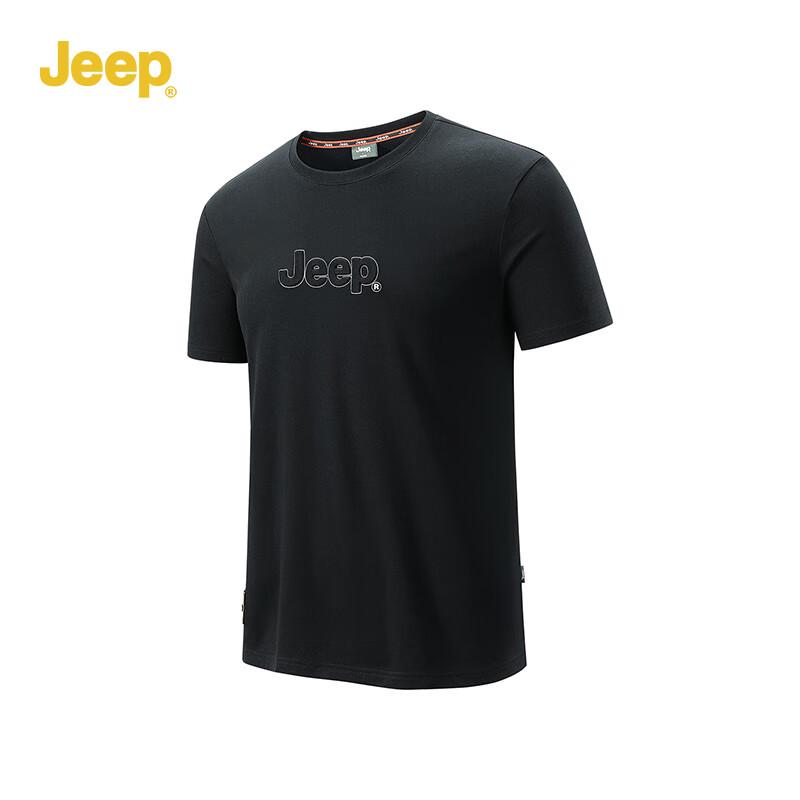 JEEP Men s Ice-Feel Quick-Dry Short-Sleeve Round Neck T-Shirt M
